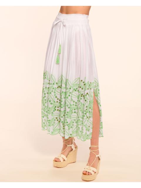 Jenning Coverup Eyelet Maxi Skirt