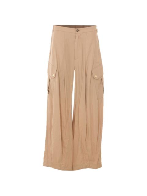 cargo-pocket trousers