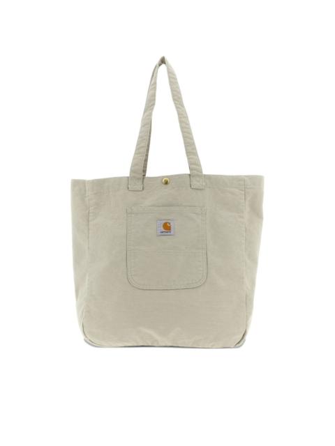 logo patch bayfield shopping bag