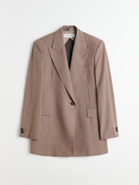 Our Legacy Manta Blazer Muddy Lavender Lyo Wool | REVERSIBLE