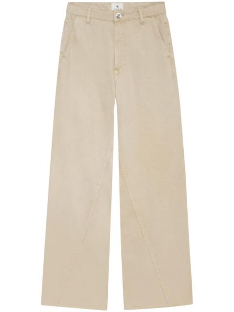 Briley curved-seam twill trousers