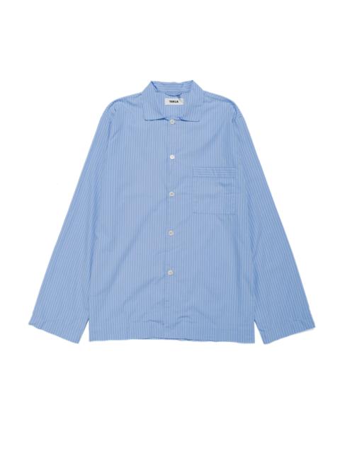 Tekla Poplin Pyjama Shirt Pin Stripes