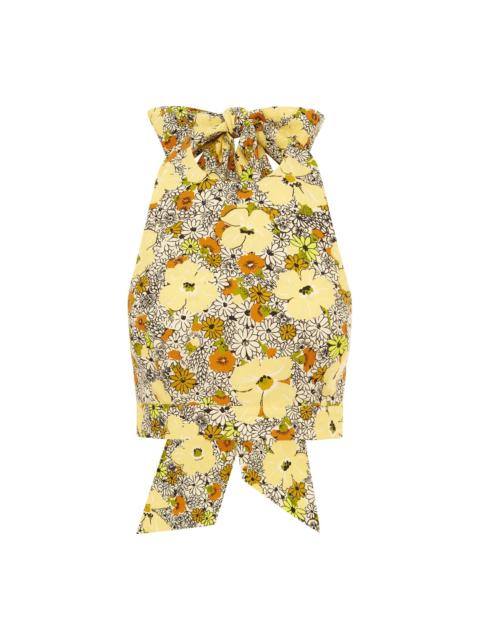 Orange Blossom Halter Neck Top