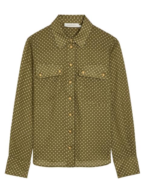 Zimmermann Luna Cargo Patterned Ramie Shirt