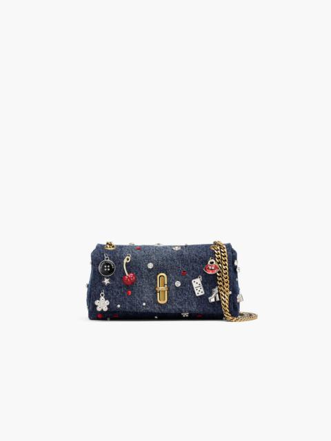 THE TRINKET CHARM DENIM DUAL CHAIN MINI BAG
