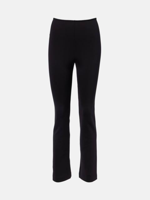 High-rise jersey leggings