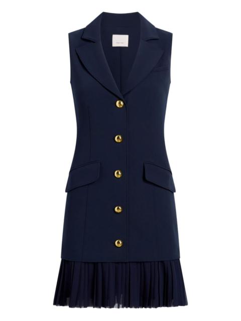 button-embellishment mini dress