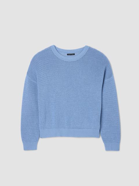 Peruvian Cotton Blend Crew Neck Top