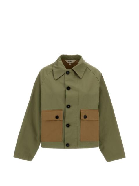 button patch pocket jacket