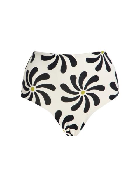 Exclusive Elisa High-Rise Bikini Bottom black/white