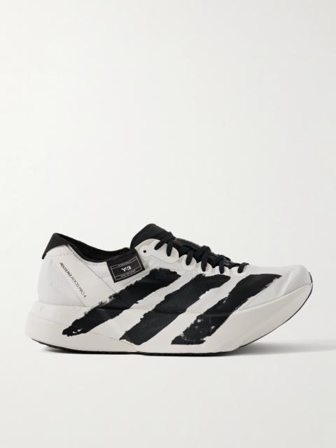 + Y-3 Adizero Adios Pro 4 Rubber-trimmed Ripstop Sneakers