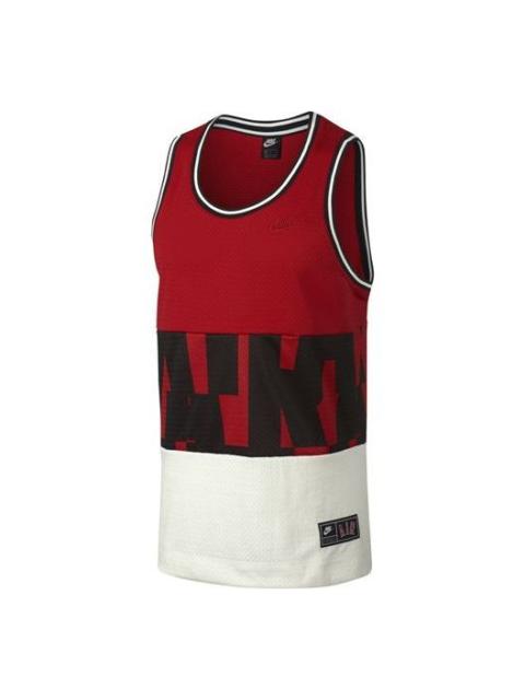 Nike Air Mesh Basketball Sports Vest Large Red AR1844-657