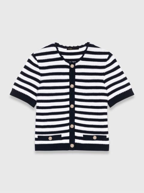 Crochet cropped cardigan