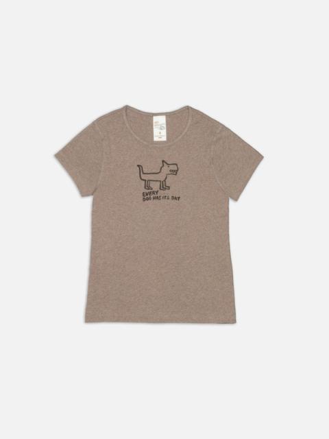 Eve Scratchy Dog T-Shirt Beigemelange