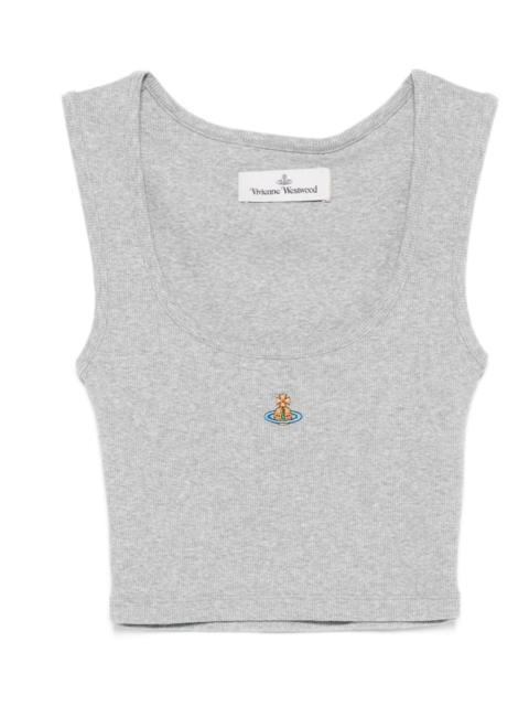Orb embroidery sleeveless tank top