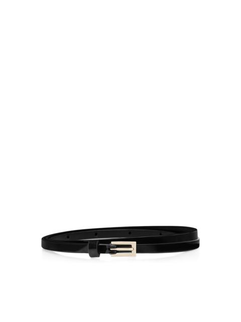 PATENT LEATHER NEEDLE BELT