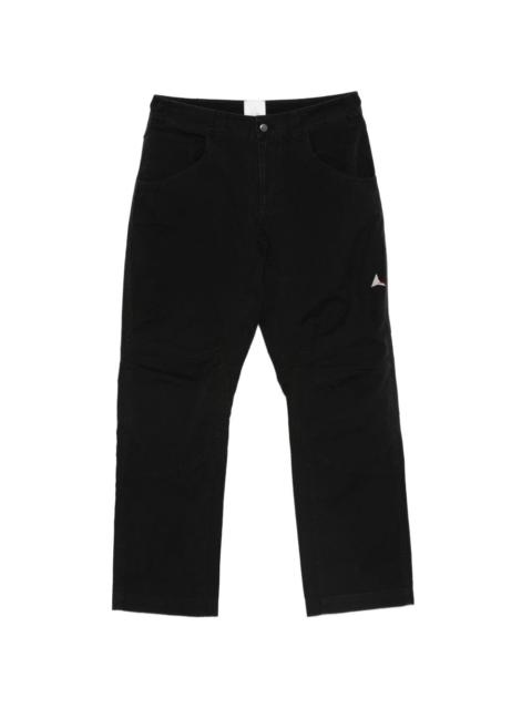 Crimp Shaped cotton trousers