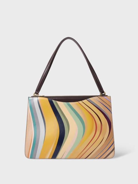 Women's 'Dusky Swirl' Double Zip Tote Bag