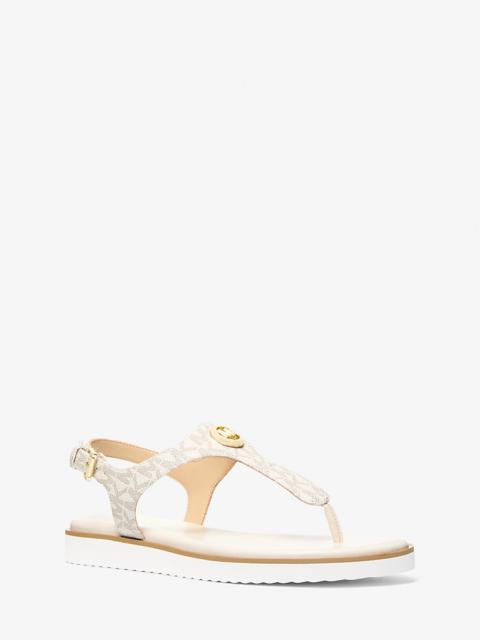 Val Signature Logo Thong Sandal