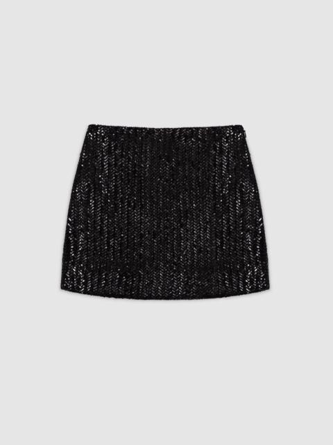 Tierra Skirt - Black Sequin