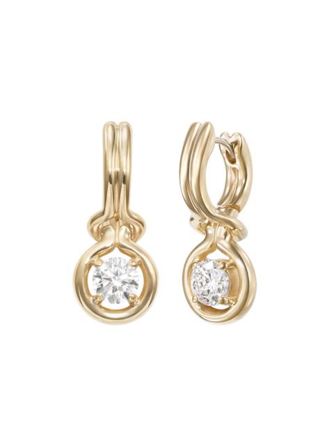 Diamond Medium Rocky Earrings