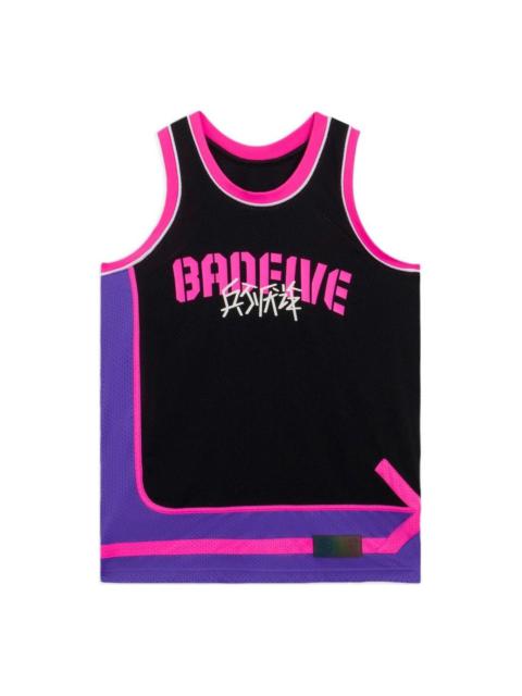 Li-Ning BadFive Cartoon Graphic Basketball Jersey 'Black Pink Purple' AAYS033-2