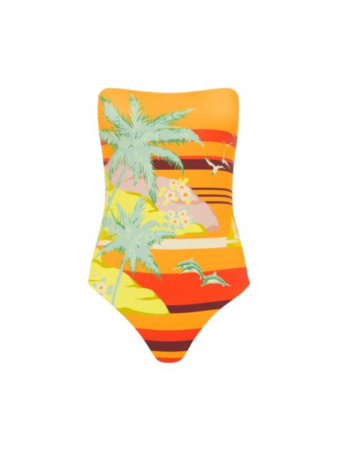 Palm Island Strapless One Piece