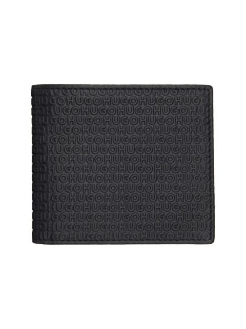 Black Embossed Logo Wallet