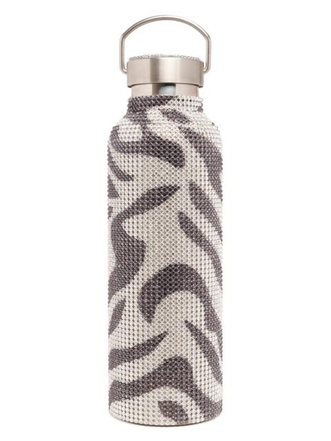 ZEBRA RHINESTONE WATER BOTTLE