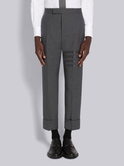 PLAIN WEAVE SUITING 4-BAR CLASSIC BACKSTRAP TROUSER