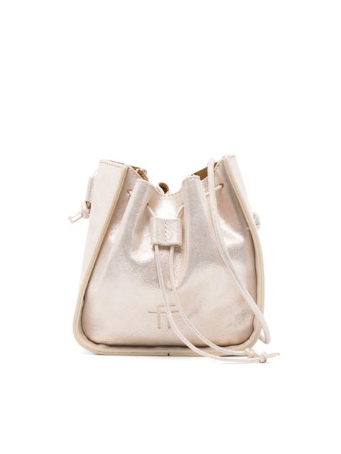 mini drawstring bucket bag