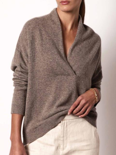The Siena Wrap Neck Pullover