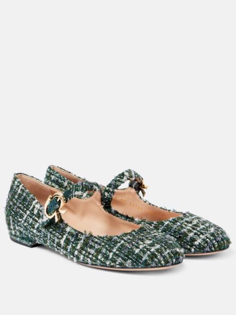Mary Ribbon bouclé Mary Jane flats