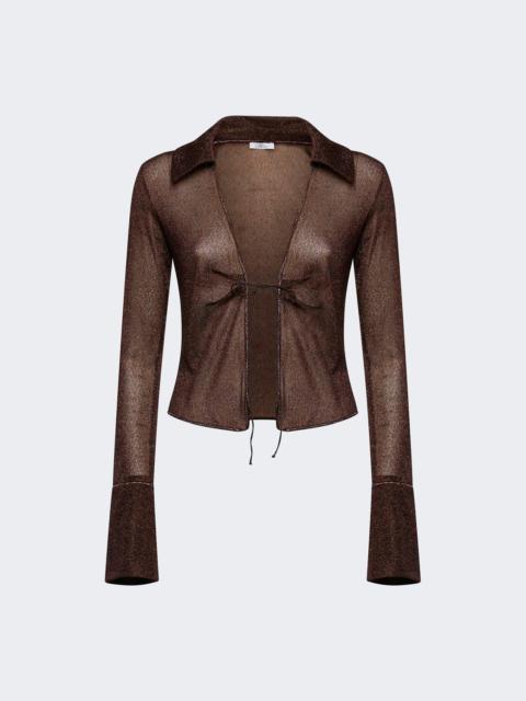 Lumiere Slim Shirt Chocolate