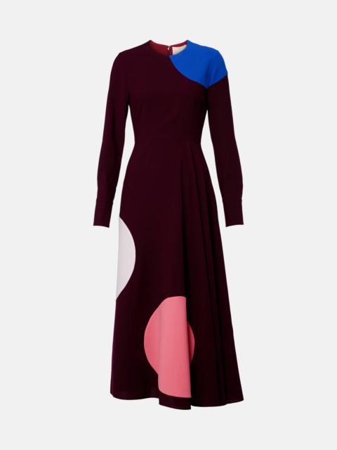 Withiel printed crêpe midi dress