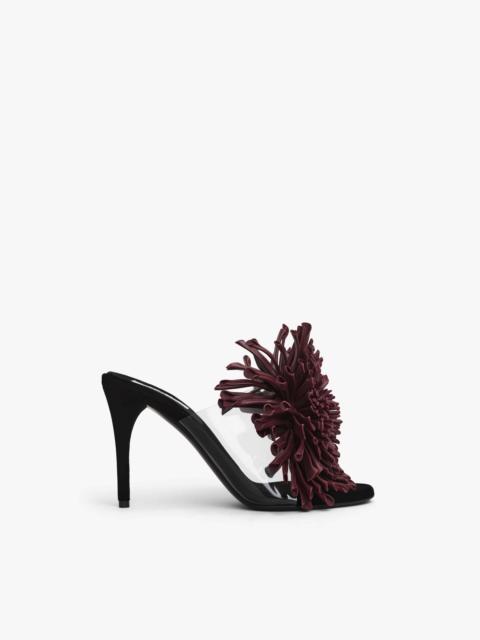 ASYMETRIC HEEL SANDALS IN LAMBSKIN
