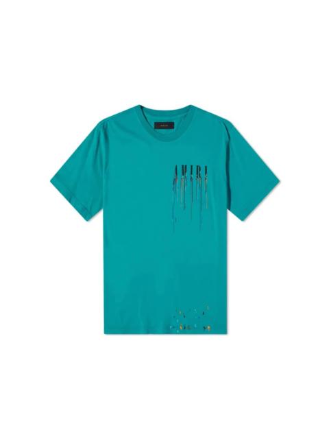 AMIRI Paint Drip Core Logo Tee Green
