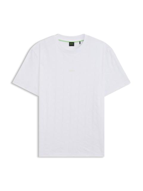COTTON T-SHIRT WITH JACQUARD PATTERN