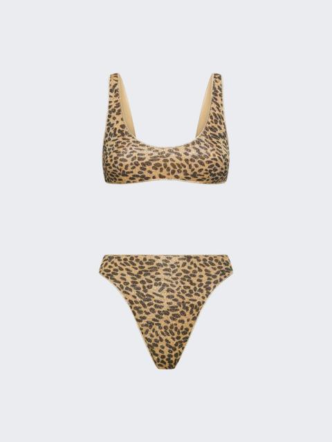 Animalier Lumiere Sporty Bra '90 Bottom Leopard