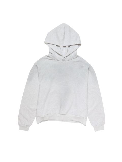 Logo hooded sweater - Pale Grey Melange