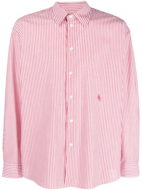 stripe-print cotton shirt