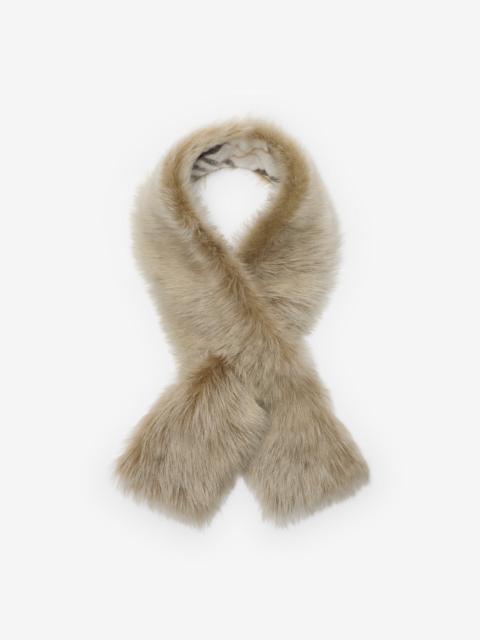 Reversible Shearling Scarf