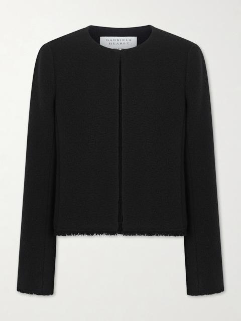 Normand Frayed Wool And Cashmere-blend Jacket