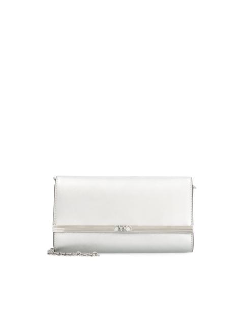Mona metallic clutch bag
