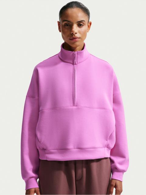 Nike 24.7 ImpossiblySoft Women's Dri-FIT Oversized 1/2-Zip Top