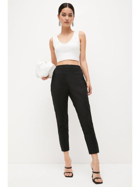 Petite Essential Techno Woven Crop Trouser