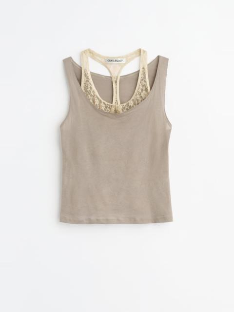 Swim Tank Velvet Sand Airveil Cotton
