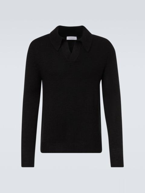 Cashmere polo sweater