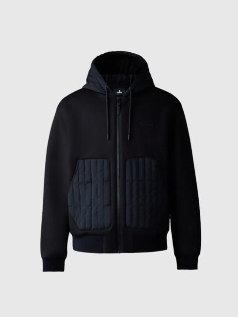 CRUZ Zip-up Hybrid vertical quilt hoodie