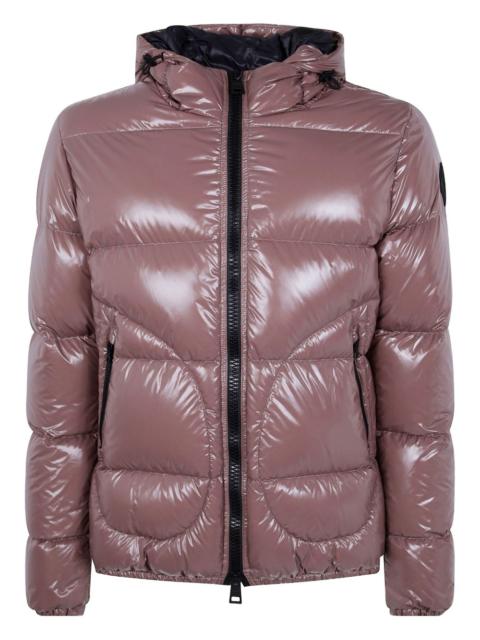 hooded quilted jacket